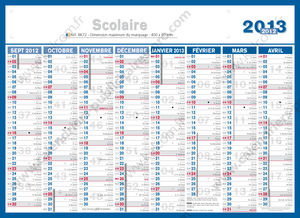 Calendrier bancaire publicitaire scolaire, Scolabanque 1