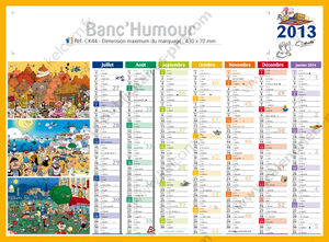 Calendrier publicitaire de banque humour, Humour 2