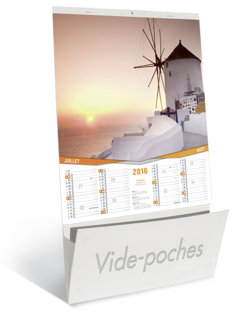 Calendriers Publicitaires Vide Poche 2016 Calendriers Vide Poches