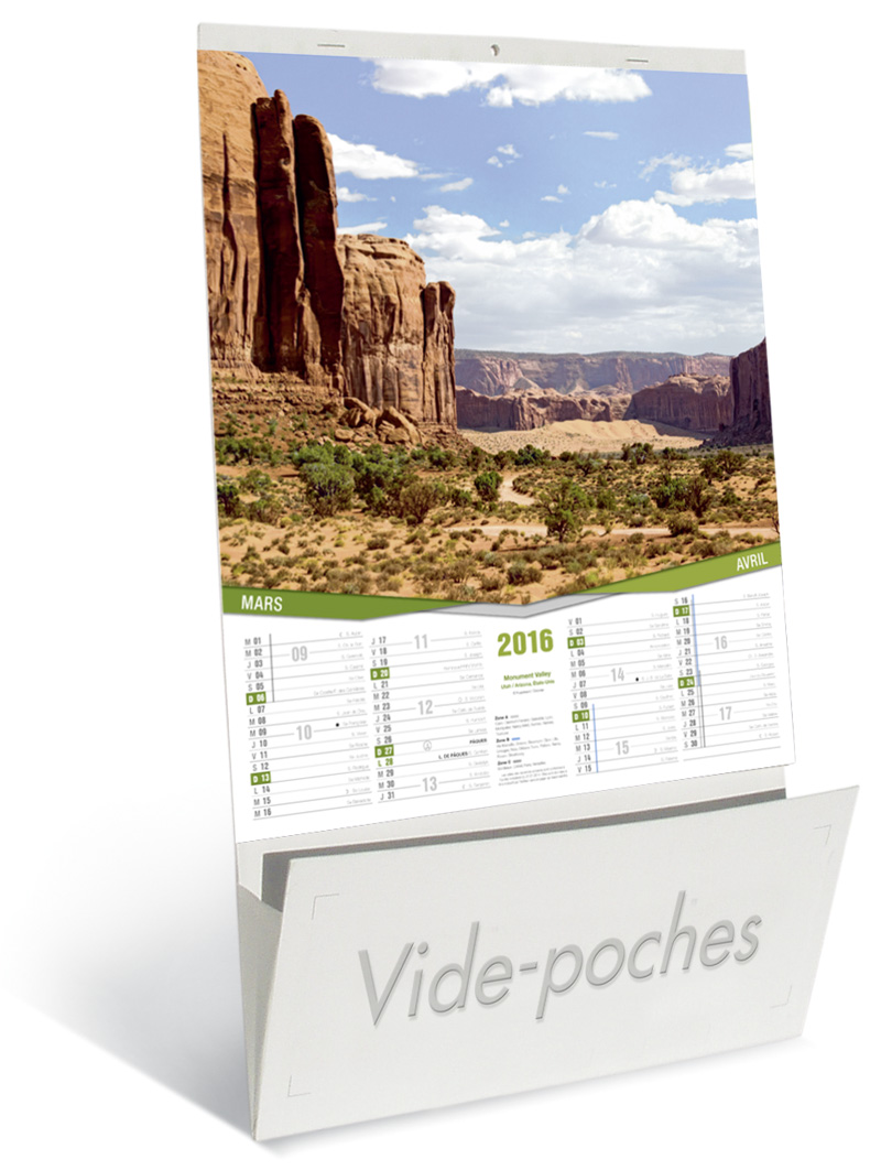 Calendriers Publicitaires Vide Poche 2016 Calendriers Vide Poches