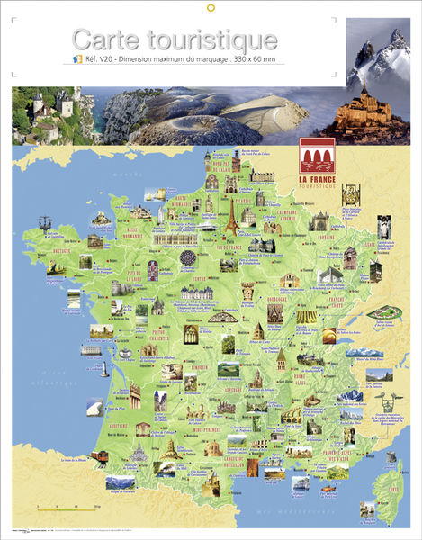 Calendrier publicitaire tourisme, Map Tourisme