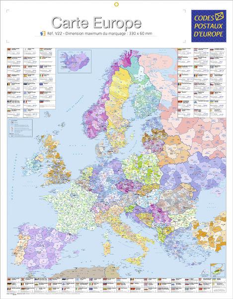 Calendriers publicitaire europe, Map Europe