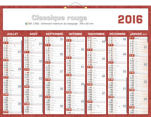 Calendrier bancaire 2011, Classique Couleurs 3