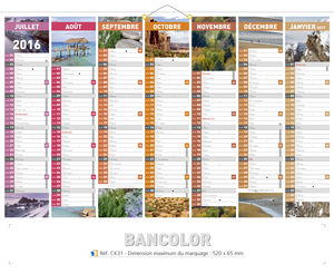 Calendrier entreprise à personnaliser, Coloribanque 1