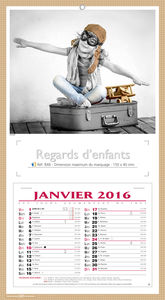 Calendriers publicitaires bloc artiste, Enfants 1