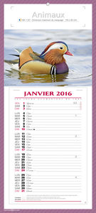 Calendriers publicitaires blocs mensuels,Animaux 1