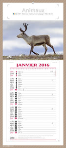 Calendriers publicitaires blocs mensuels,Animaux