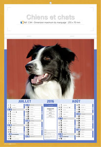 Calendriers publicitaires chats, Chiens et Chats 2