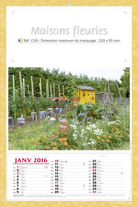 Calendriers publicitaires fleurs, Maisons Fleuries 2