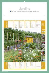 Calendriers publicitaires jardins, Jardins  2