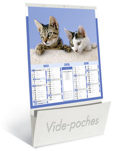 Calendriers publicitaires vide poches chats chiens, Chats et Chiens 2