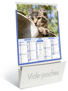 Calendriers publicitaires vide poches chats chiens, Chats et Chiens