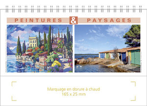 Chevalet calendrier publicitaire peinture, Chevalet Paysages et Peintures 25