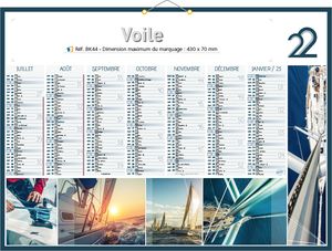 Calendrier publicitaire bateau | Calendrier bancaire