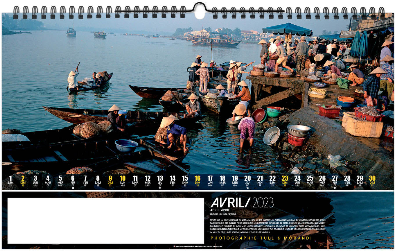 Calendrier Personnalise Illustre Destinations 13 Feuillets 600x360