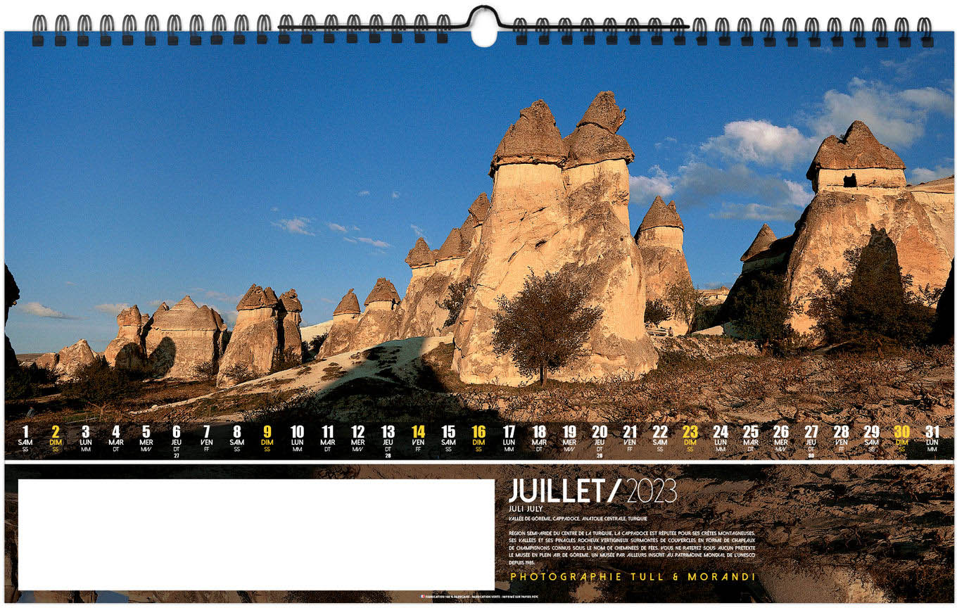 Calendrier Personnalise Illustre Destinations 13 Feuillets 600x360