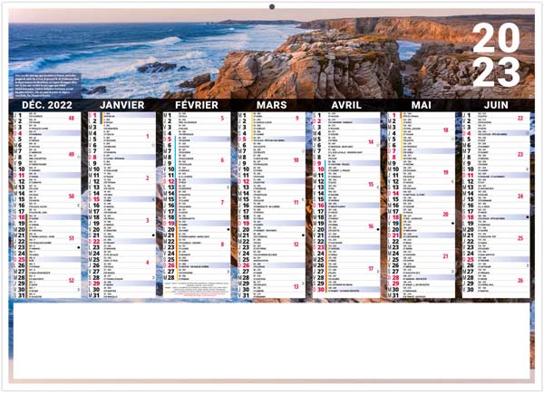 Calendrier personnalisable liberte bretagne 430x335 | Calendriers bancaires