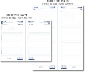 Agenda personnalisable entreprise : Agenda entreprise caisse long Bleu marine 4