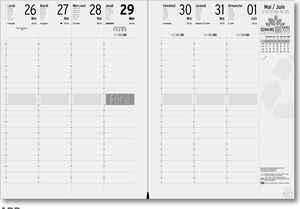 Agenda personnalisé semainier : Agenda personnalisé Eco medium Beige 6