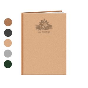 Agenda personnalisé semainier : Agenda personnalisé Eco medium Beige