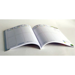 Agenda publicitaire 100% perso : Agenda publicitaire couverture souple reliure brochée Toutes 4