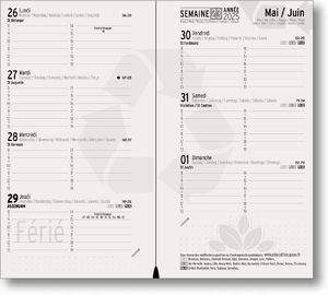 Agenda publicitaire de poche : Agenda publicitaire Eco small Gris Clair 6