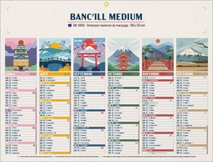 Calendrier bancaire Banc'ill Medium publicitaire 1