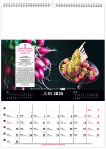 Calendrier mural couleurs cuisine 2025 5