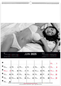 Calendrier mural lingerie 2025 5