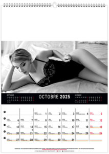 Calendrier mural lingerie 2025 9