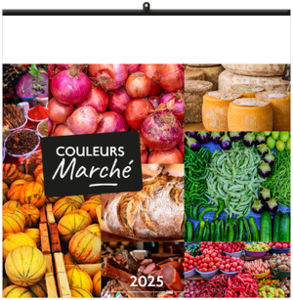 Calendrier personnalisable couleurs marché 2025 3