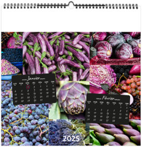 Calendrier personnalisable couleurs marché 2025 4