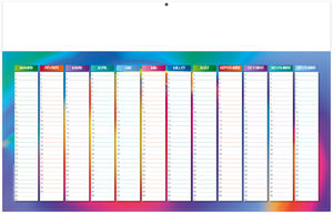 Calendrier personnalisable effaçable tropic 2025 1