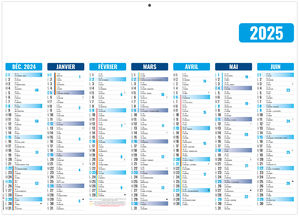 Calendrier personnalisable  gameco bleu 2025 1