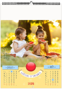 Calendrier personnalisable gouters d'enfants 2025 6