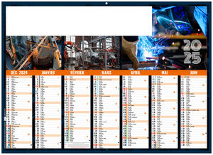 Calendrier personnalisable métal 2025 1