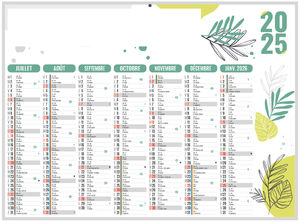 Calendrier personnalisable naturel 2025 2