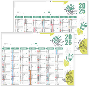 Calendrier personnalisable naturel 2025