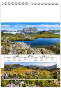 Calendrier personnalisable paysages de france 2025 4