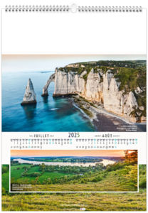 Calendrier personnalisable paysages de france 2025 6