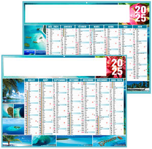 Calendrier personnalisé exotic 2025