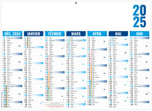 Calendrier personnalisé florentin bleu 2025 1