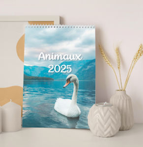 Calendrier publicitaire chevalet Animaux Portrait