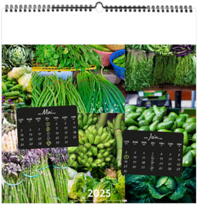 Calendrier publicitaire couleurs marché 2025 6