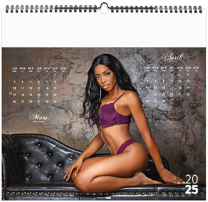 Calendrier publicitaire dessous chics 2025 5