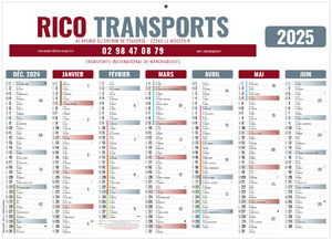 Calendrier publicitaire gameco a vos couleurs 2025 1