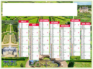 Calendrier publicitaire jardins 2025 2