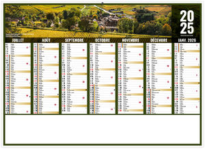 Calendrier publicitaire liberté bourgogne 2