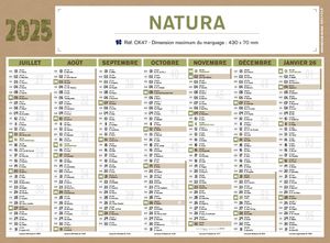 Calendrier Publicitaire Natura 1