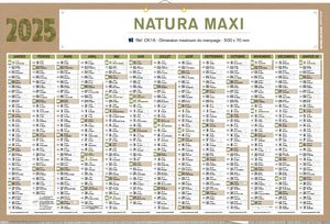 Calendrier Publicitaire Natura Maxi